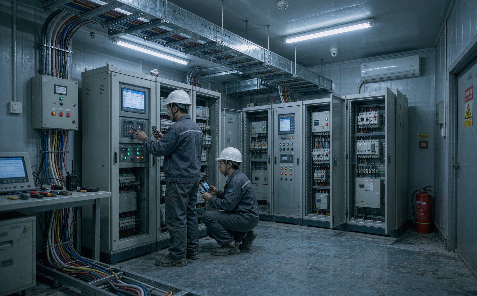 消防与智能化设备机房实景（示意图）